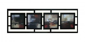 06 J10-125-Ladder Frame 4 in 1 Canvax Collage 17x60 $230 Abstract-Collage 4 in 1